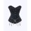 Classic Punk Shapewear with Court Button Side Chain Embroidery Vest Retro Corset Underwear for Women WK2516