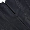 Black Green Jacquard Sexy Corset Top Overbust Lace Up Boned Bustier Front Zip Korset Gothic Women Slim Corselet CQG6636