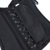 Black Green Jacquard Sexy Corset Top Overbust Lace Up Boned Bustier Front Zip Korset Gothic Women Slim Corselet CQG6636