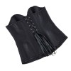 Black Green Jacquard Sexy Corset Top Overbust Lace Up Boned Bustier Front Zip Korset Gothic Women Slim Corselet CQG6636