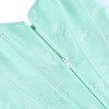 Black Green Jacquard Sexy Corset Top Overbust Lace Up Boned Bustier Front Zip Korset Gothic Women Slim Corselet CQG6636