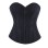 Black Green Jacquard Sexy Corset Top Overbust Lace Up Boned Bustier Front Zip Korset Gothic Women Slim Corselet CQG6636