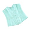 Black Green Jacquard Sexy Corset Top Overbust Lace Up Boned Bustier Front Zip Korset Gothic Women Slim Corselet CQG6636