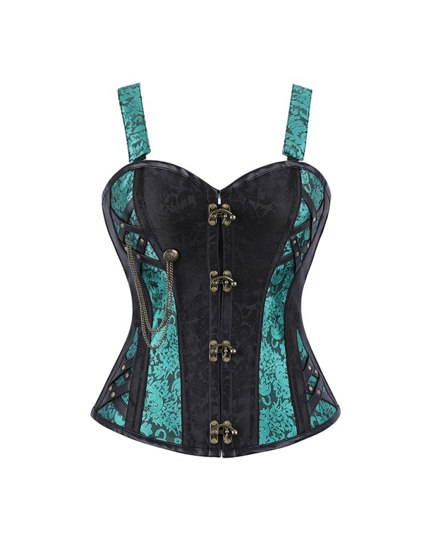Corset Bustier Top for Women Ladies Sexy Gothic Steampunk Overbust Corsets Waist Trainer Cincher Lingerie CY326