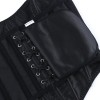 Women Tight Corset Bustier Black Side Zipper Overbust Crop Tops Summer Lace Up Backless Camisole Underwear Female Bustier Top XF992