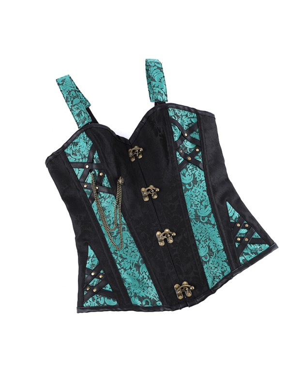 Corset Bustier Top for Women Ladies Sexy Gothic Steampunk Overbust Corsets Waist Trainer Cincher Lingerie CY326